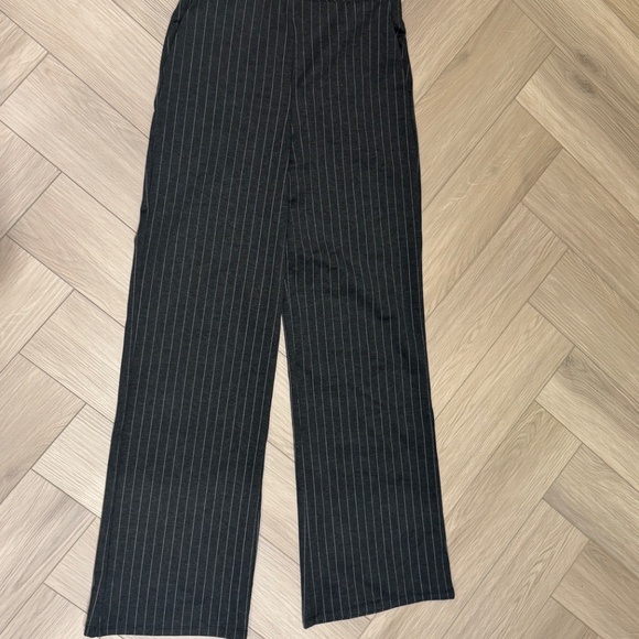 Mango dark gray pinstripe straight leg pants - Picture 3 of 3